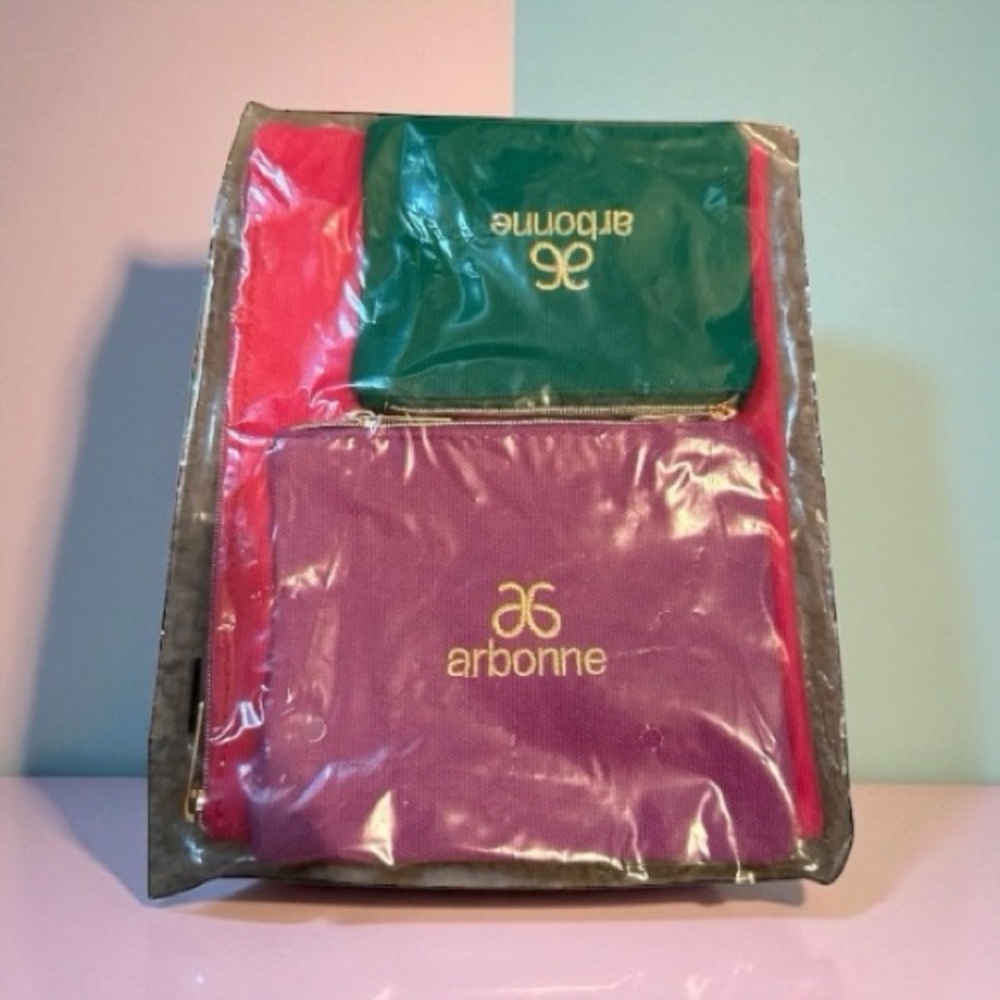 Arbonne Vibrant Cosmetic Bag Trio